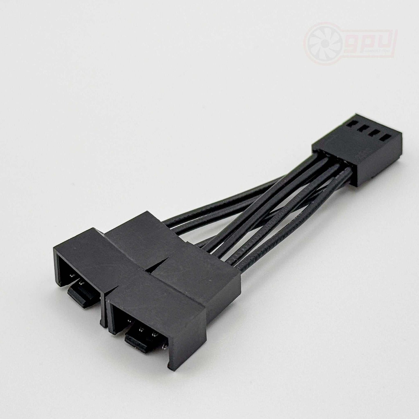 Mini Fan Splitter Cable Dual PWM for CPU / GPU - 5cm Black - GPUCONNECT.COM