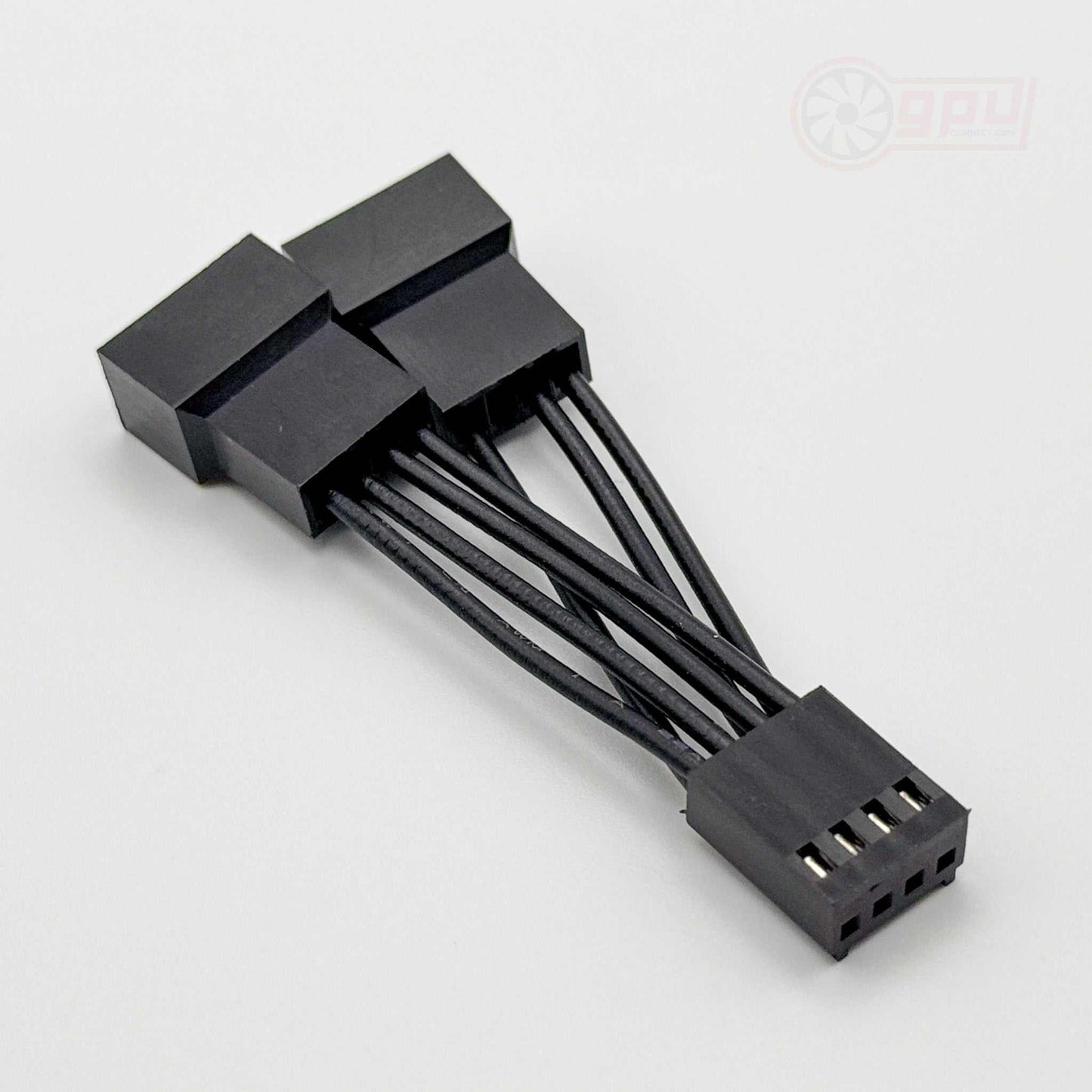 Mini Fan Splitter Cable Dual PWM for CPU / GPU - 5cm Black - GPUCONNECT.COM