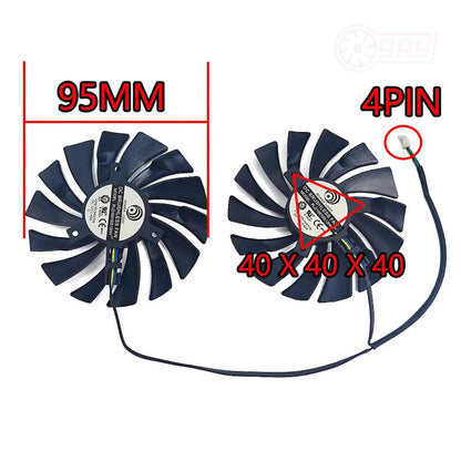 MSI GeForce GTX 1080 1080Ti 1070 1070Ti 1060 ARMOR GPU Fan Set - GPUCONNECT.COM