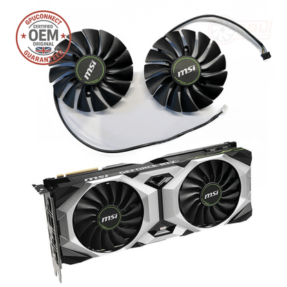MSI GeForce RTX 2080 2080Ti VENTUS GPU Fan Set (GENUINE) - GPUCONNECT.COM