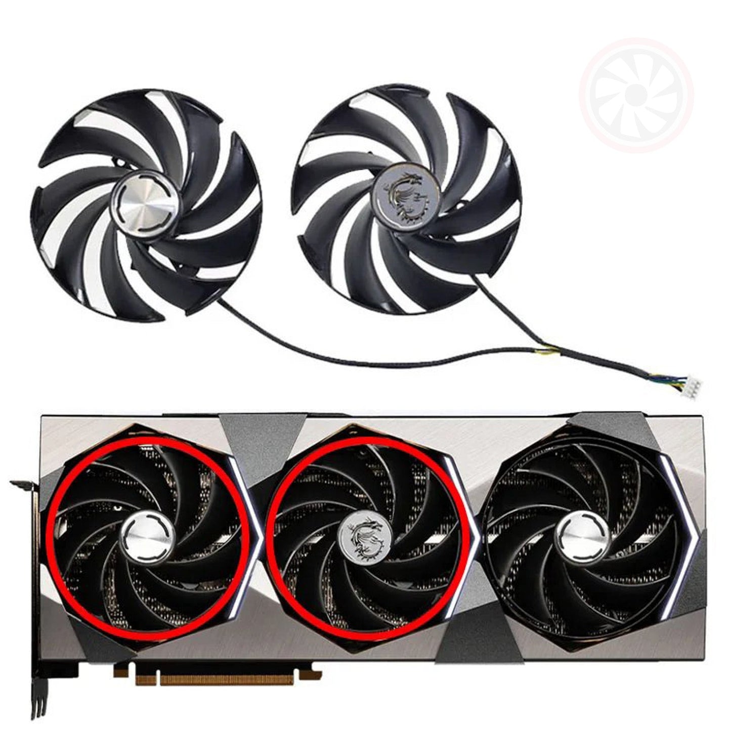 MSI GeForce RTX 4070 Ti 4080 4090 SUPRIM X GPU Fans - GPUCONNECT.COM
