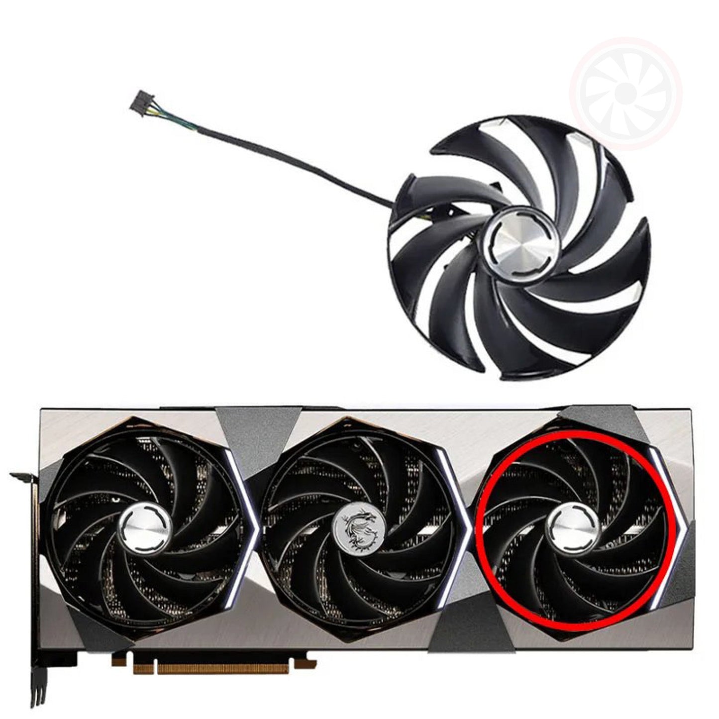 MSI GeForce RTX 4070 Ti 4080 4090 SUPRIM X GPU Fans - GPUCONNECT.COM