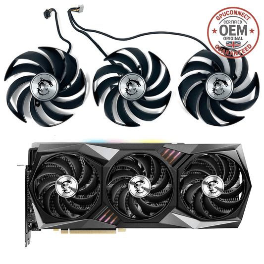 MSI RTX 3060 3070 3080 3090 RX 6800 6900 GAMING X TRIO Replacement GPU Fan (Genuine) - GPUCONNECT.COM