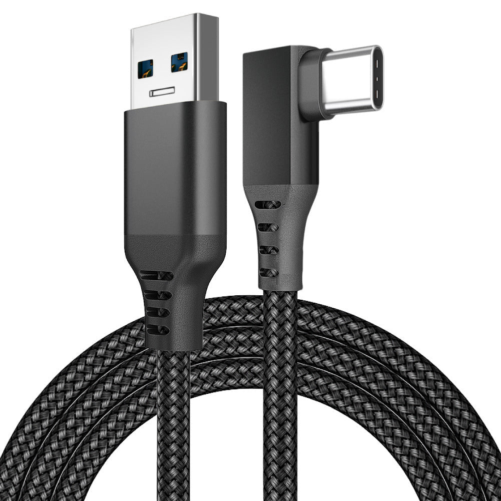 Oculus Link USBC/A Charging Cable - Angled - High Speed Data Transfer Cord USB 3.0 - GPUCONNECT.COM