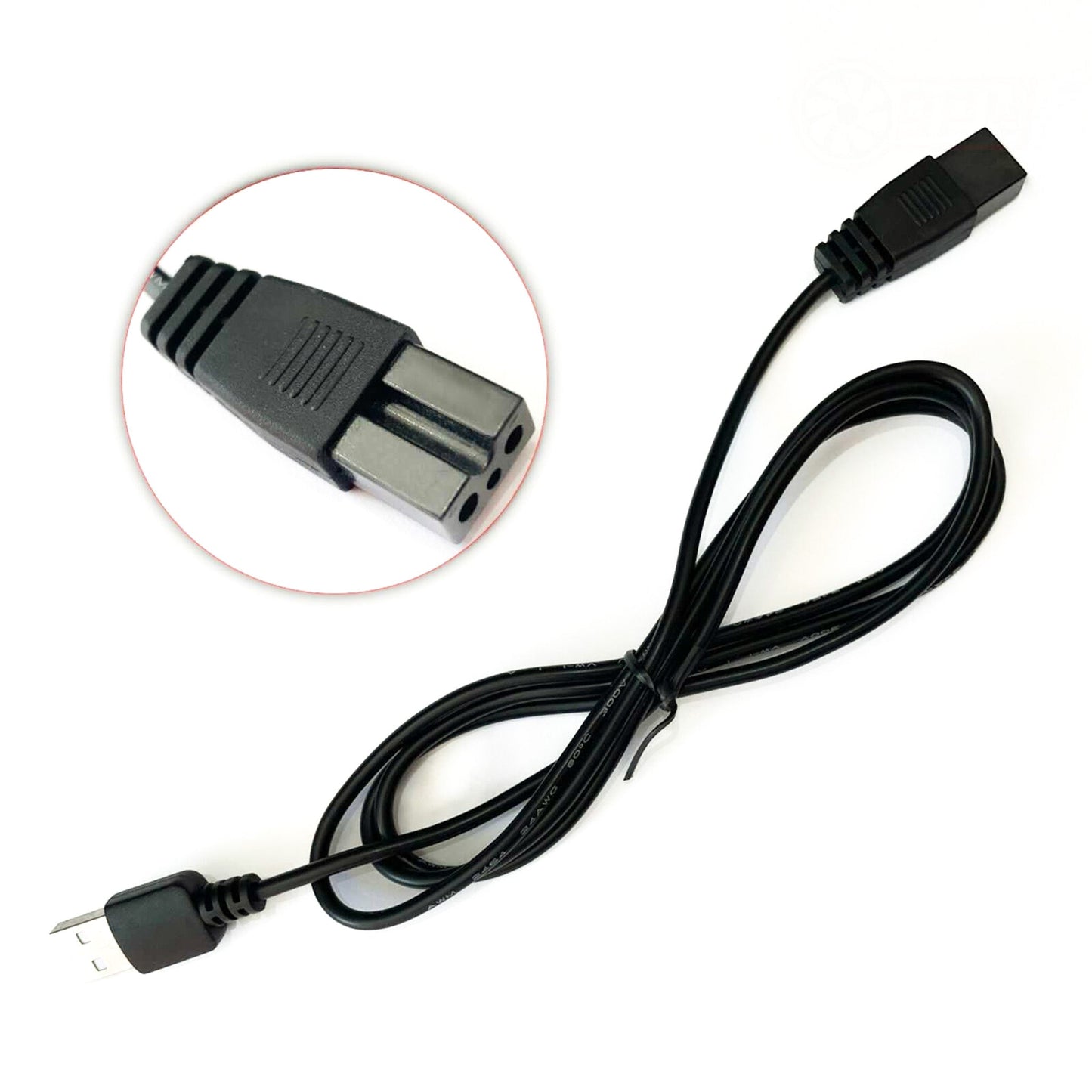 Pool vacuum charging USB cable replacement for Bestway and Lay-Z-Spa vacuums.