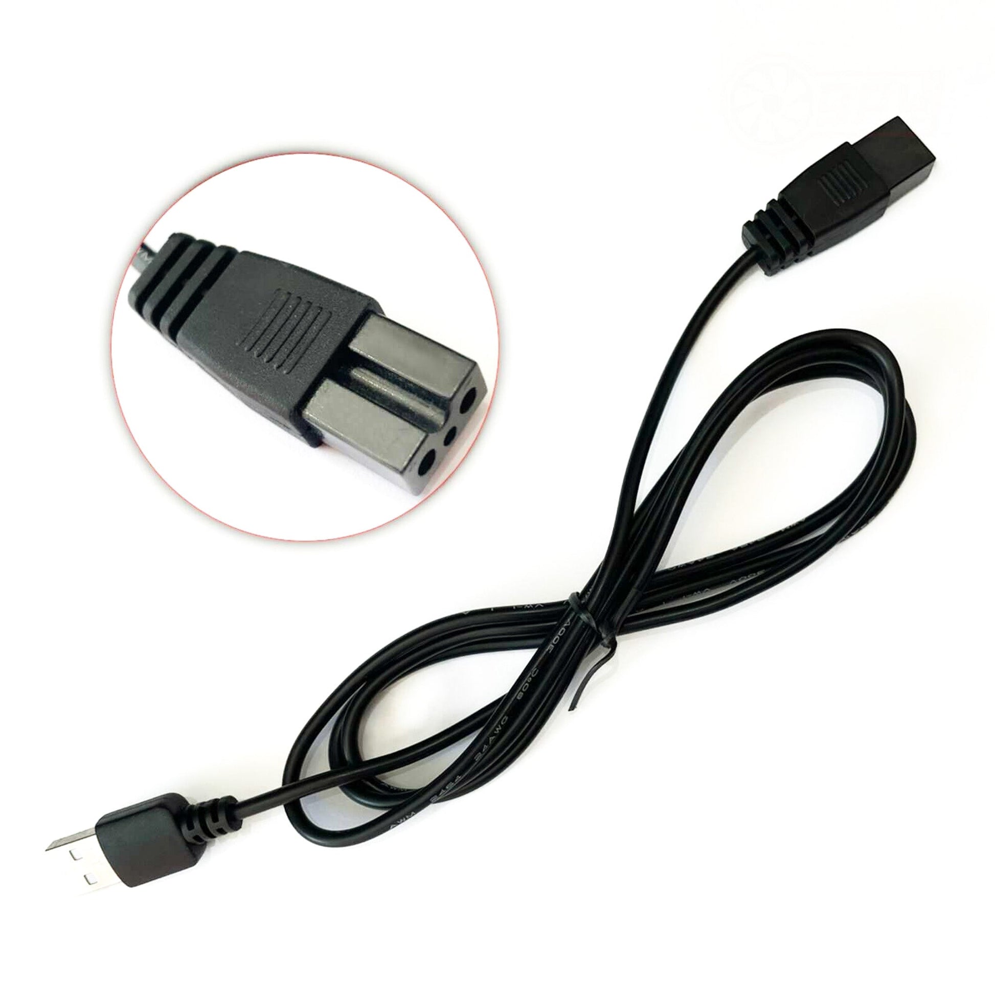 Pool vacuum charging USB cable replacement for Bestway and Lay-Z-Spa vacuums.