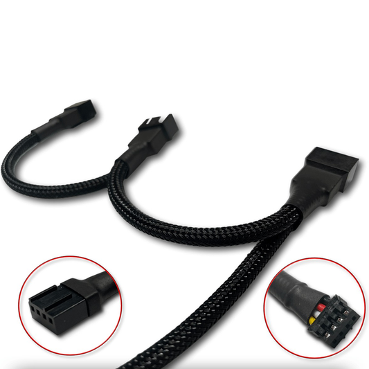 Daisy Chain 4-Pin Splitter Cable for GPU / CPU / Radiator (2/3 Way)