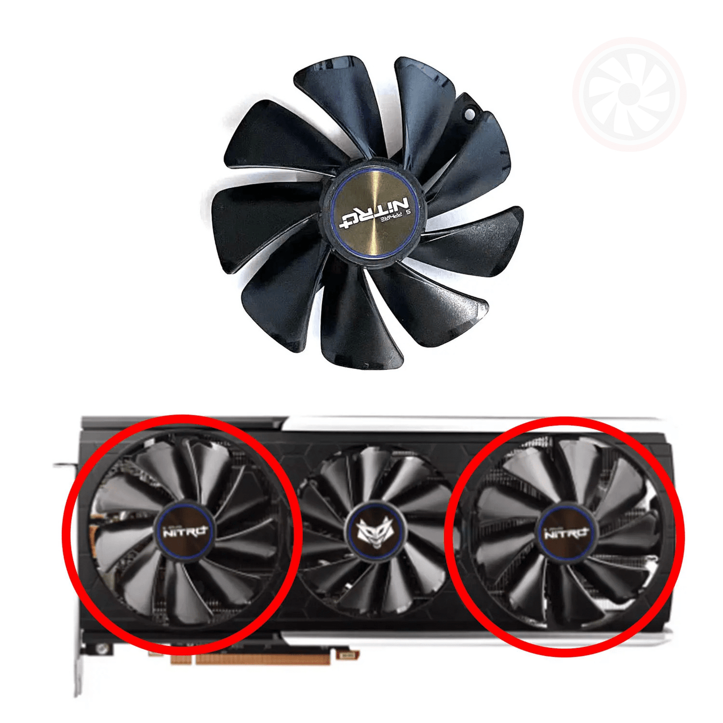 Sapphire RX 5700 5700XT 8GB Nitro+ Special Edition GPU Fan LED (OEM) - GPUCONNECT.COM