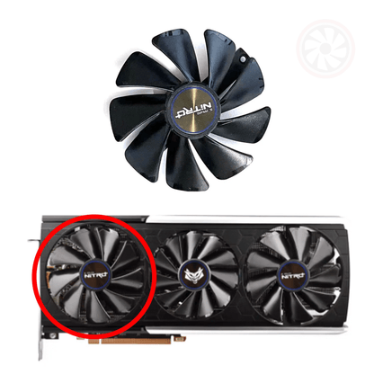 Sapphire RX 5700 5700XT 8GB Nitro+ Special Edition GPU Fan (OEM) - GPUCONNECT.COM