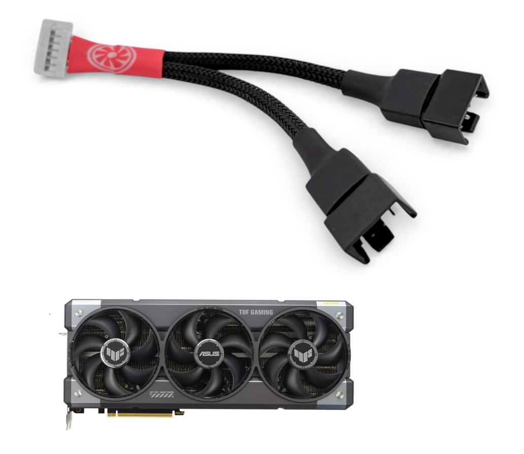 ASUS TUF RTX 5080 5090 7-Pin PWM Adapter Deshroud Cable