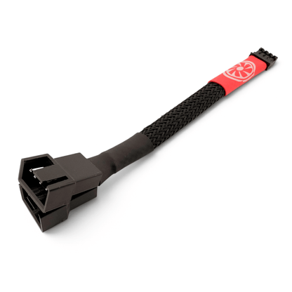 Universal Deshroud Adapter - GPU Mini 4 - Pin to Dual PWM Fan Cable - GPUCONNECT.COM