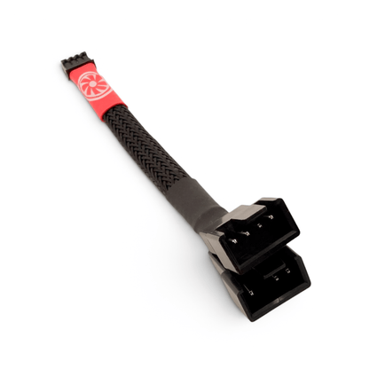 Universal Deshroud Adapter - GPU Mini 4 - Pin to Dual PWM Fan Cable - GPUCONNECT.COM
