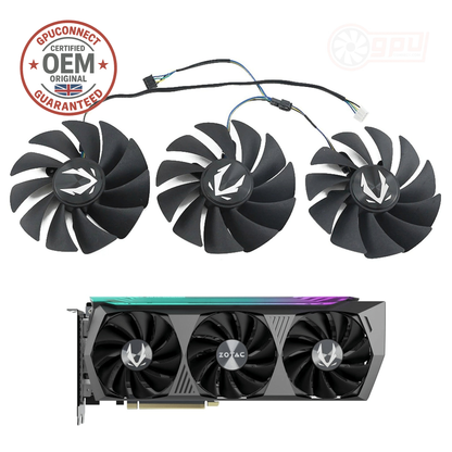 Zotac RTX 3070 Ti 3080 Ti 3090 AMP Holo OC replacement GPU cooling fans set