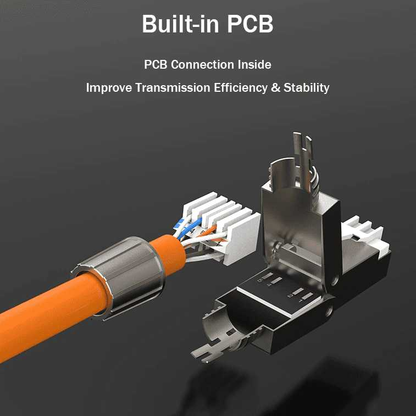 LinkWyLAN RJ45 Toolless Network CAT7 Plug Quick Easy Connector 10GbE