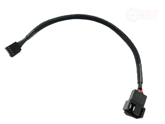 4 Pin PWM Fan Extension Cable CPU male to female (26cm Black) - GPUCONNECT.COM