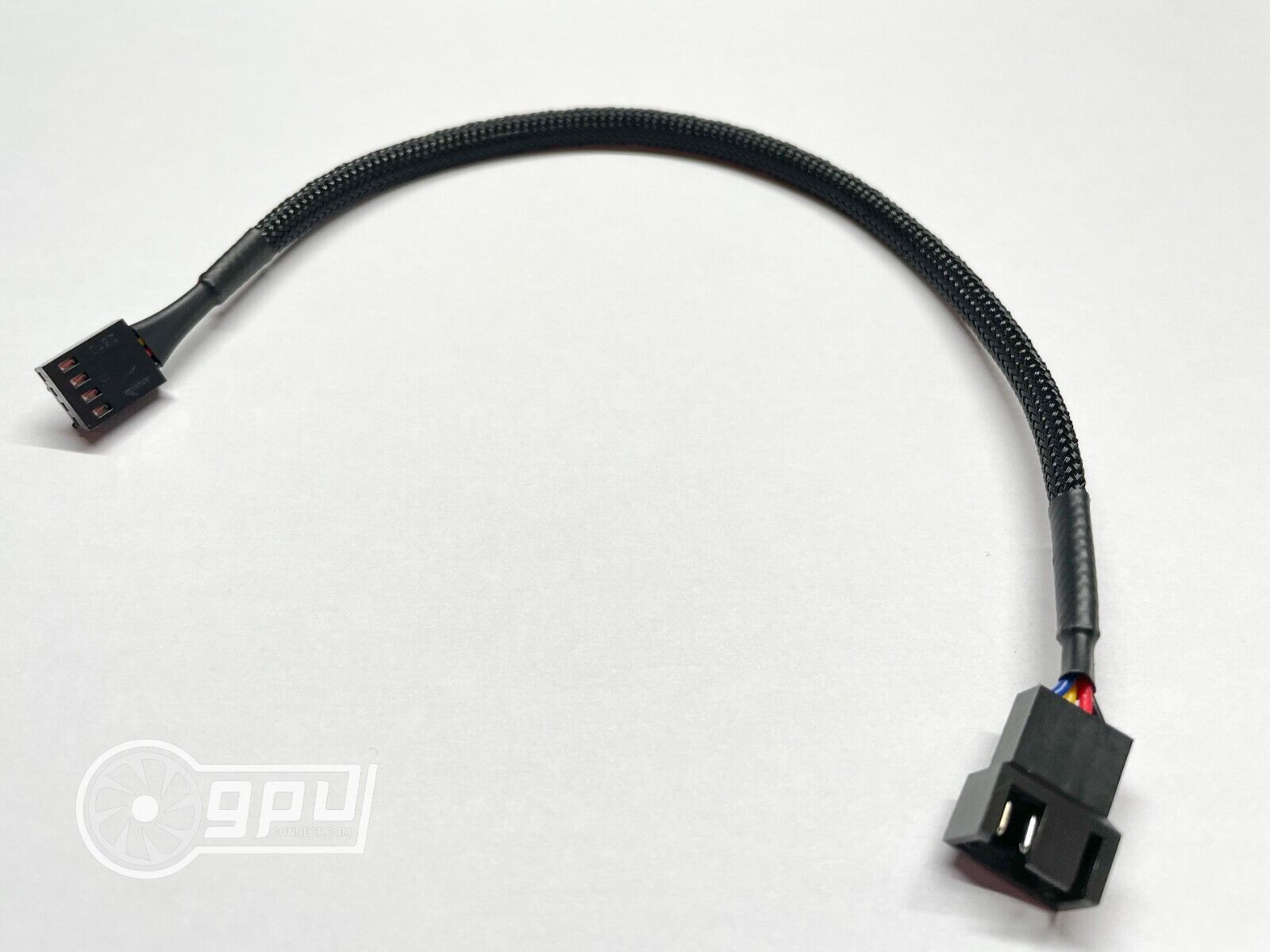 4 Pin PWM Fan Extension Cable CPU male to female (26cm Black) - GPUCONNECT.COM