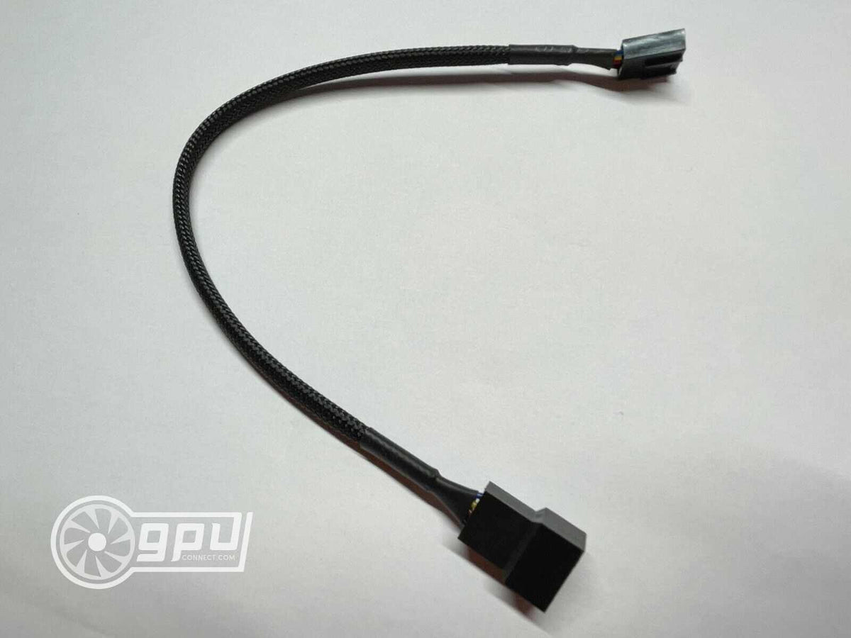 Fan Add Gen Cable 4 Pin PWM Fan Extension Cable CPU male to female (26cm Black ...