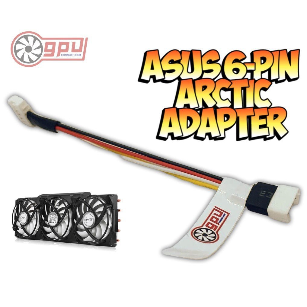 6 Pin to 4-Pin Arctic Cooling Accelero Xtreme Adapter Cable for Asus Graphics Cards - GPUCONNECT.COM