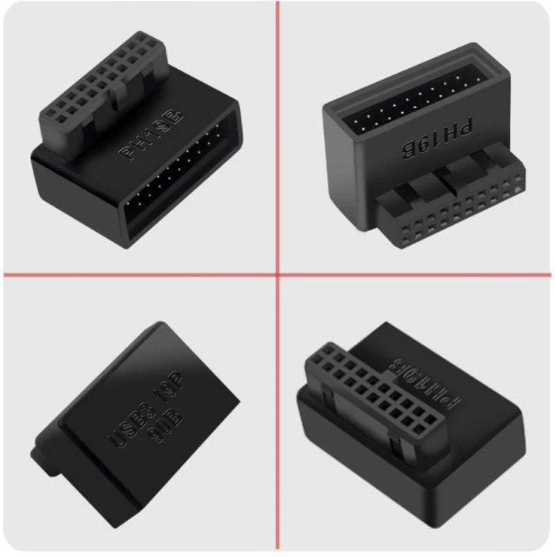 Rådgiver nationalsang udarbejde Angled Internal USB 3.0 19 Pin Header Motherboard Adapter Connector –  GPUCONNECT.COM