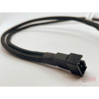 Asus 3070 DUAL RTX 7 pin to 4 pin PWM FAN Deshroud Adapter Converter Connector BLACK V2 - GPUCONNECT.COM