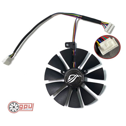ASUS ROG STRIX RTX 2060 2070 08G GAMING - Graphics Card Cooler Fan Set (7 Pin) - GPUCONNECT.COM