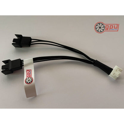 ASUS RTX 2070 2060 / GTX 1660 DUAL Mini - 6 PIN PWM Fan Deshroud Adapter Cable - GPUCONNECT.COM