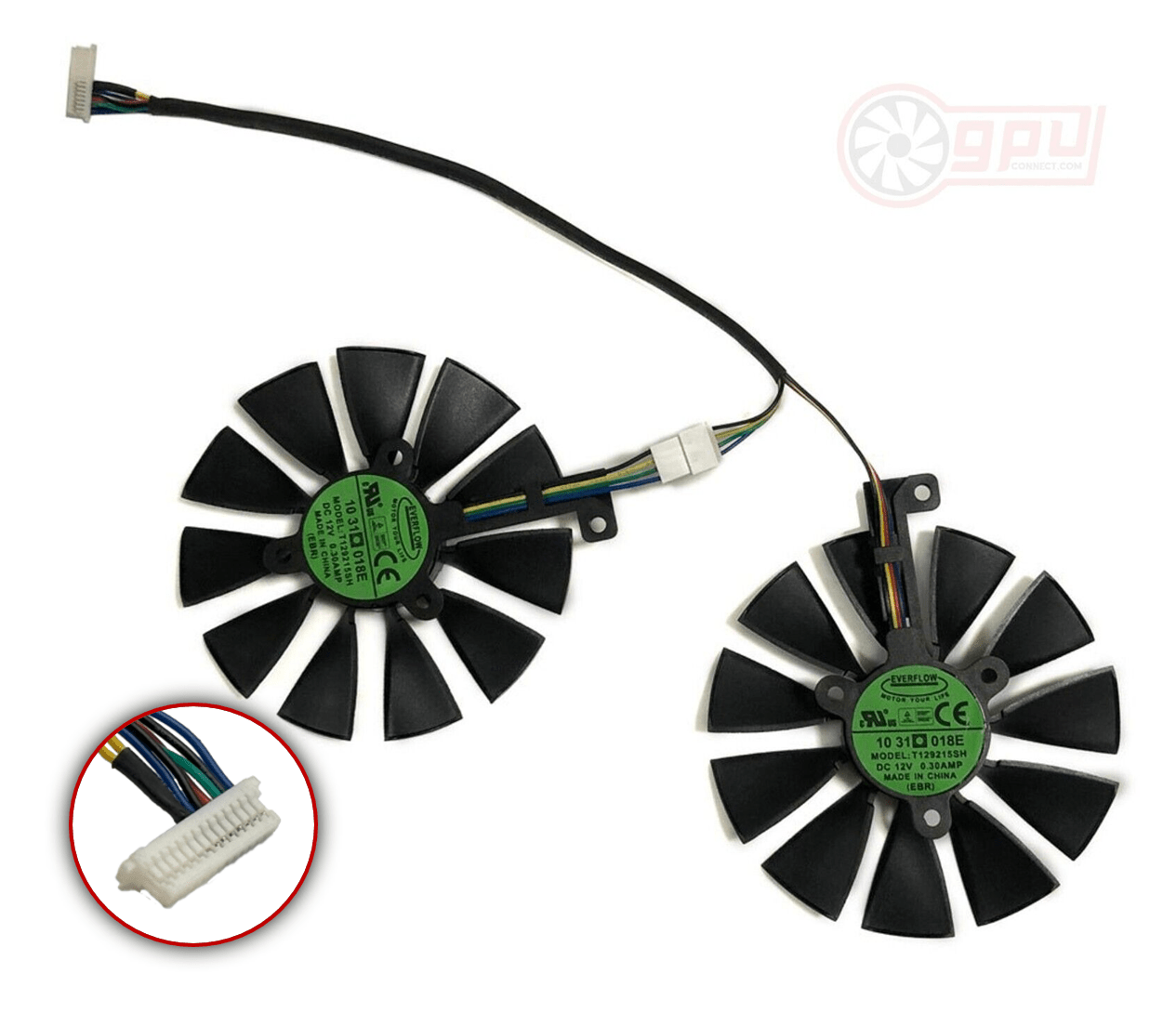 ASUS RTX 2080 TI Dual OC Fan Replacement T129215SH / FDC10U12S9-C - GPUCONNECT.COM