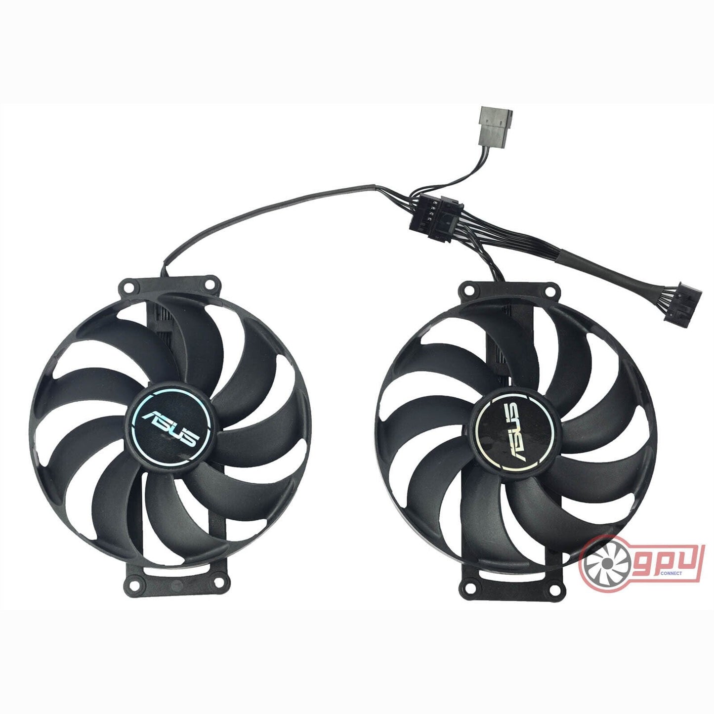 ASUS RTX 3050 3060 TI RX 6400 6500 XT DUAL MINI V2 Replacement Cooler Fan Set - GPUCONNECT.COM