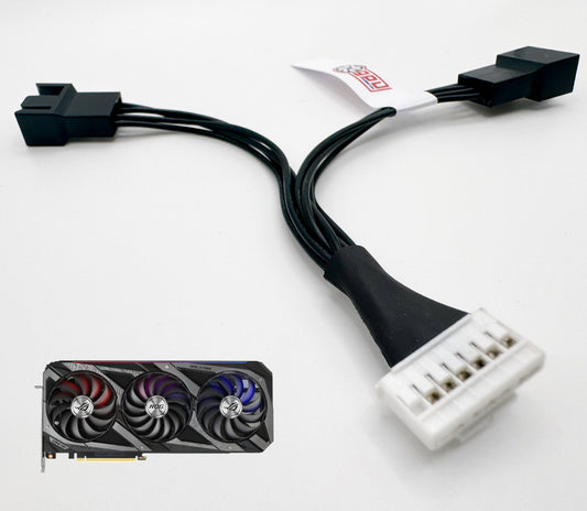 Asus RTX 3060 3070 3080 3090 Ti STRIX 7 Pin PWM Adapter Deshroud Cable - GPUCONNECT.COM