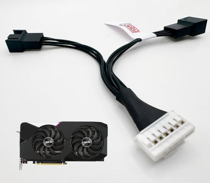 Asus RTX 3070 DUAL 7 Pin PWM Adapter Deshroud Cable - GPUCONNECT.COM