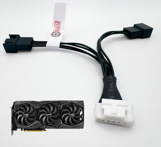 ASUS STRIX RTX 2080 Ti 2070 RX 5700 7 Pin PWM Adapter Deshroud Cable - GPUCONNECT.COM