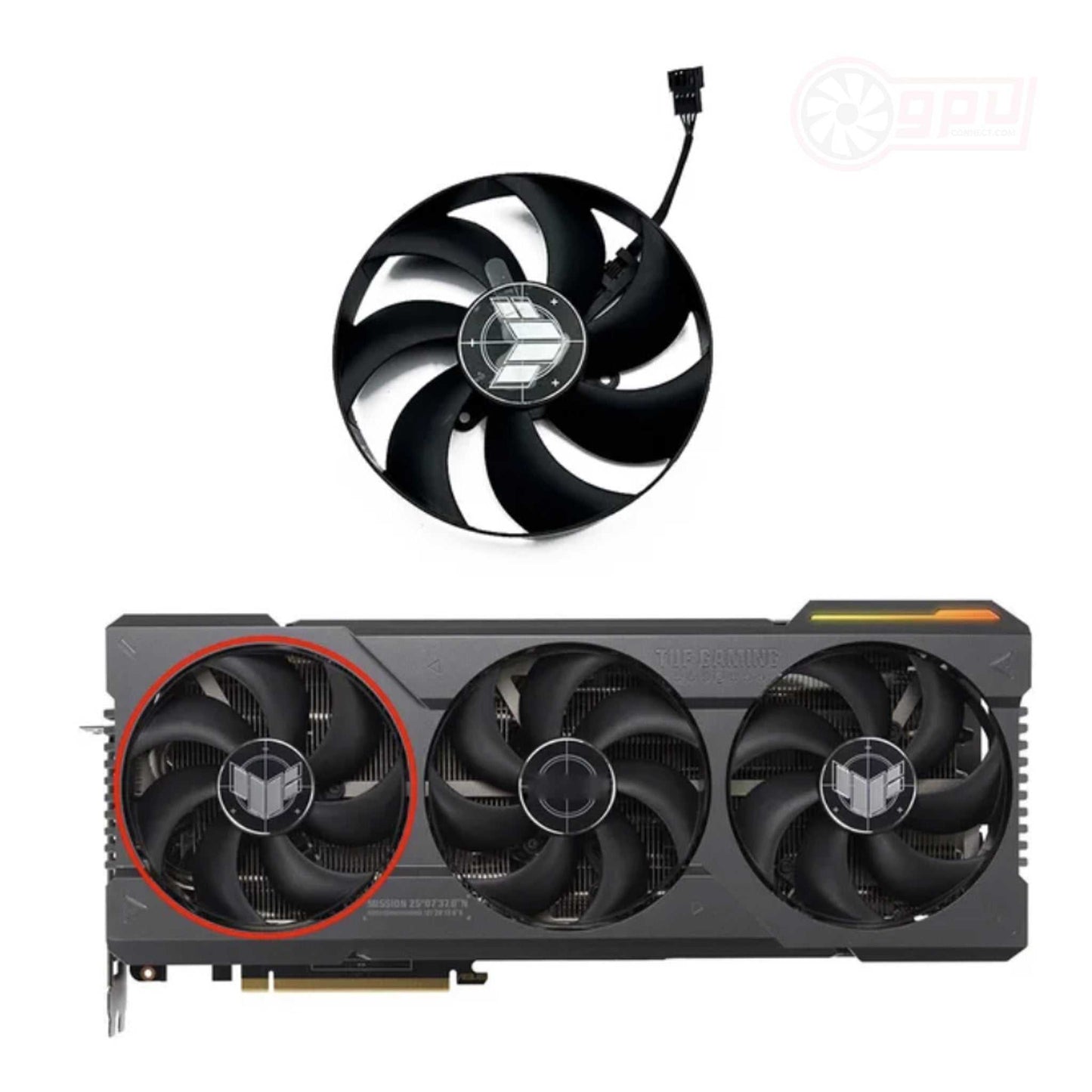 ASUS TUF Gaming RTX 4080 4090 OC GPU Fan Replacement Set - GPUCONNECT.COM