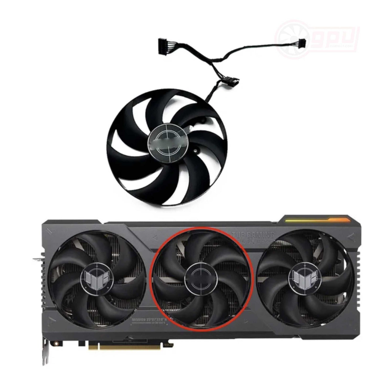 ASUS TUF Gaming RTX 4080 4090 OC GPU Fan Replacement Set - GPUCONNECT.COM