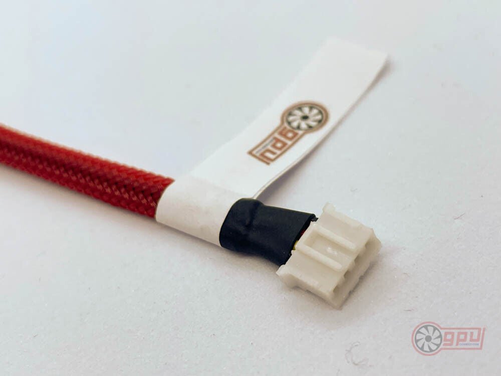 Braided mini 4-Pin PH2.0 GPU to PWM Fan Adapter Cable - Coloured - GPUCONNECT.COM