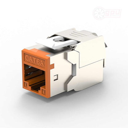 Cat6A RJ45 Keystone Jacks Module Connector Ethernet Colour Coded - 10Gbps - GPUCONNECT.COM