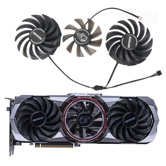 COLORFUL iGame RTX 3060 3070 3080 Ti 3090 Advanced Replacement Fan Set - GPUCONNECT.COM