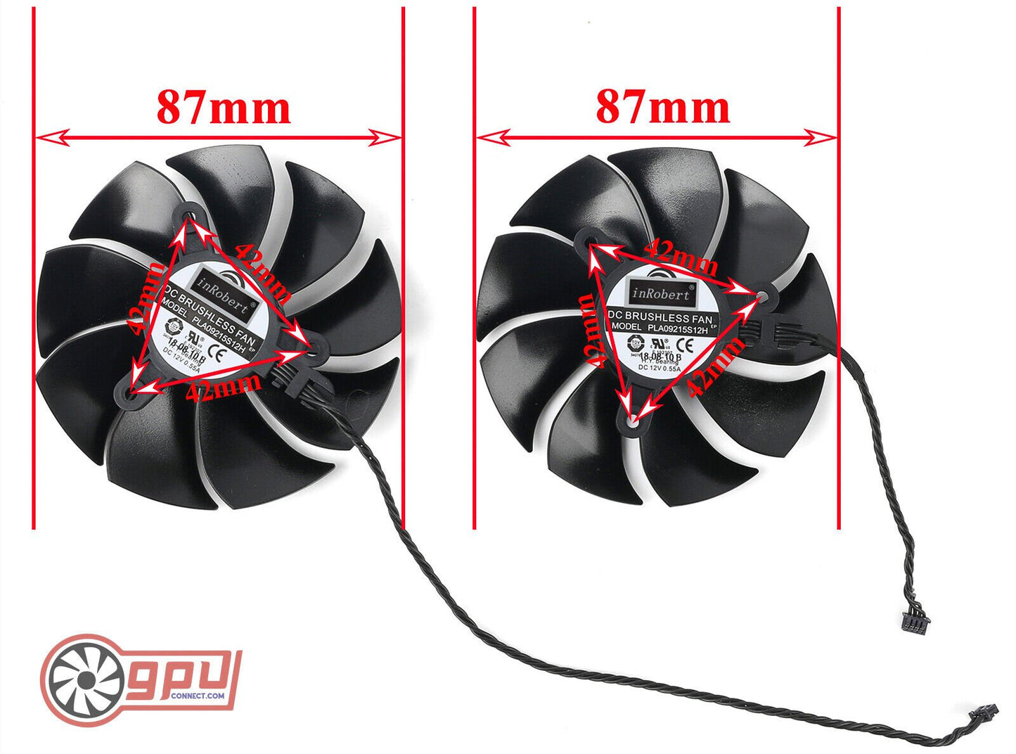 EVGA RTX 2060 2070 2080 2080Ti SUPER XC ULTRA Replacement Fans (20mm) - GPUCONNECT.COM