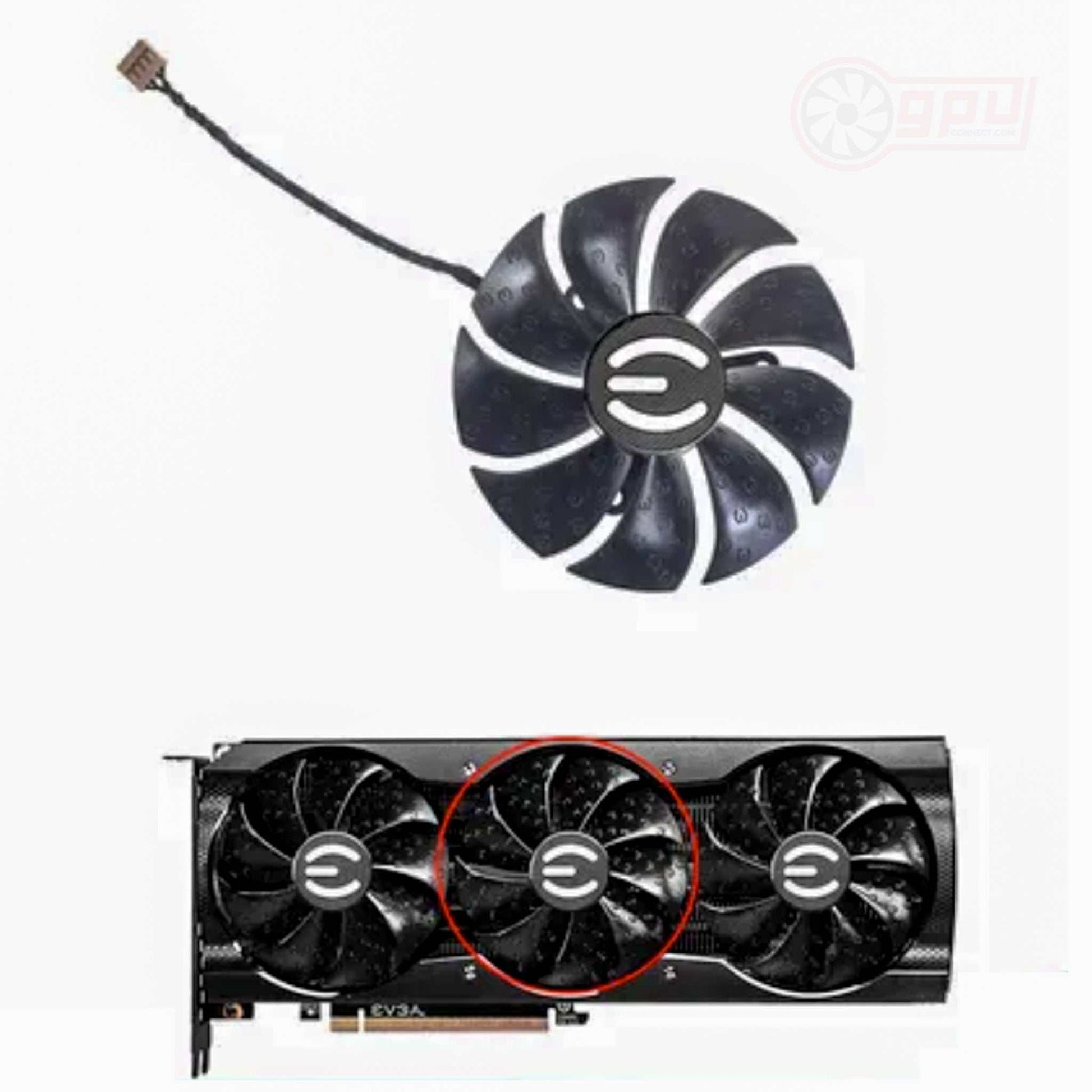 EVGA RTX 3070 3080 3090 XC3 ULTRA GAMING Graphics Card Fan (15mm) - GPUCONNECT.COM