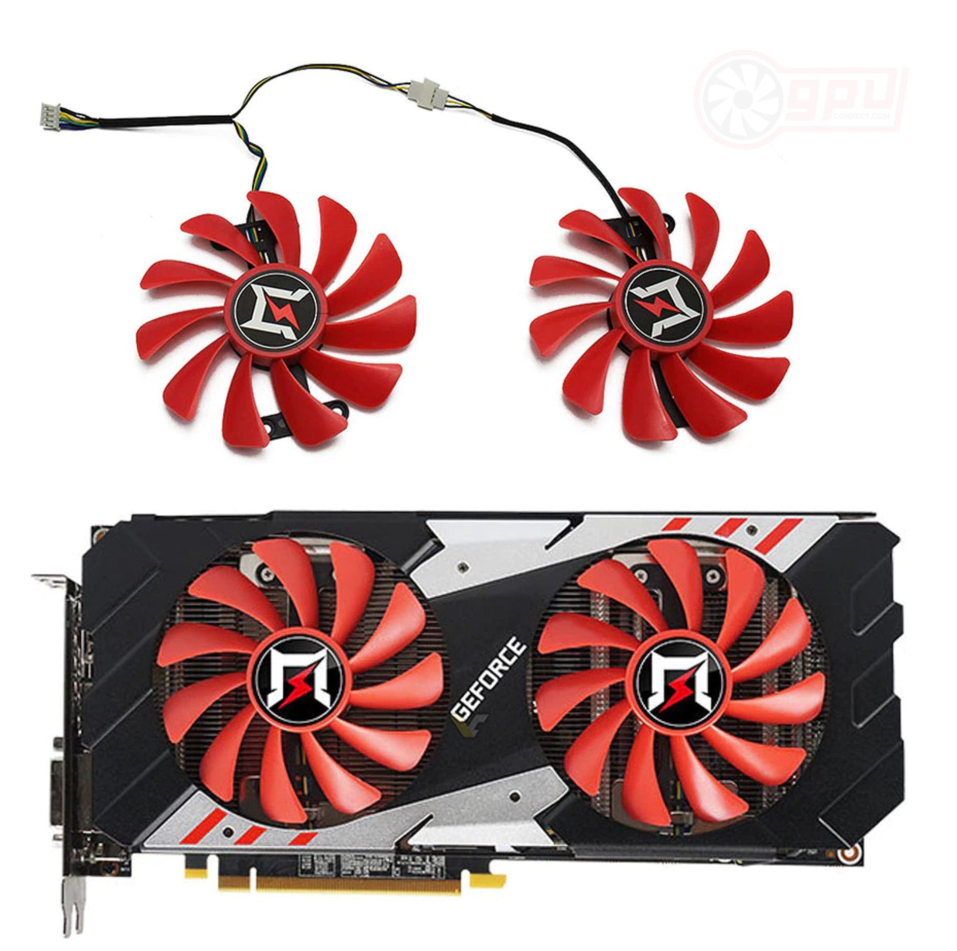 Gainward GeForce GTX 1070 Ti HERD EDITION Replacement Cooling Fan Set - GPUCONNECT.COM