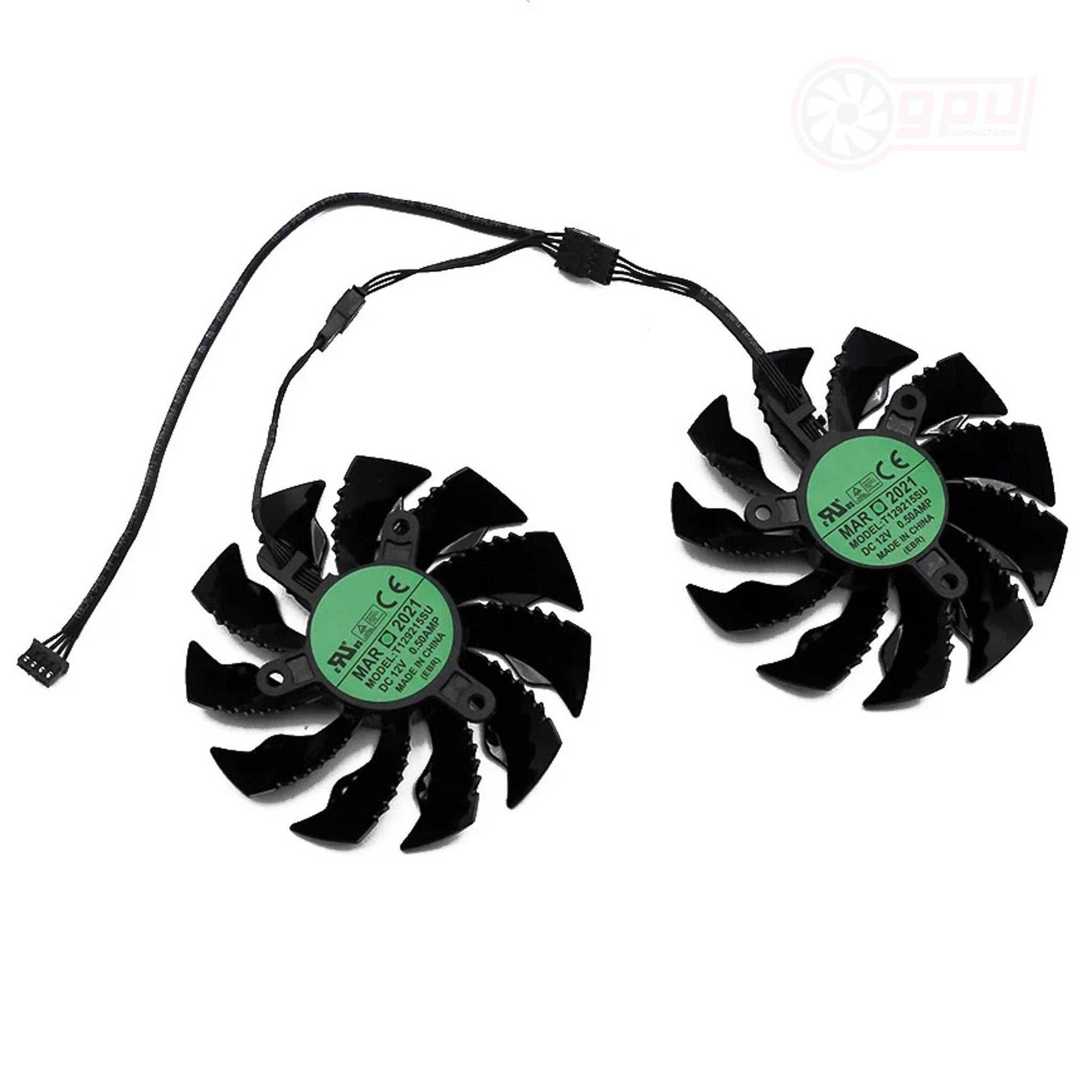 Gigabyte GTX 960 950 / R9 390 380 GPU Fan Set - GPUCONNECT.COM