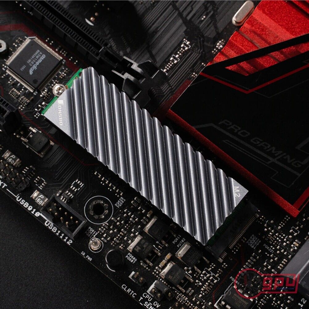 Jonsbo PS5 M.2 NVME Heatsink with Cooling Pads Evo SSD Radiator (GREY) - GPUCONNECT.COM