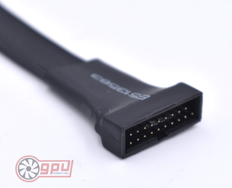 Low Profile USB 3.0 Internal Extension Cable 19 Pin (12cm Ultra Slim) - GPUCONNECT.COM
