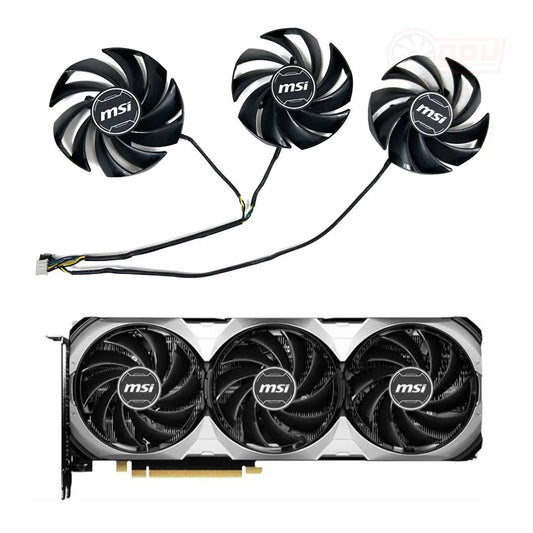 MSI GeForce RTX 4060 TI / 4070 VENTUS 3X GPU Fans - GPUCONNECT.COM