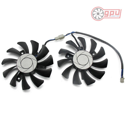 MSI GTX 1050 OC Replacement Graphics Card Cooling Fan Set - GPUCONNECT.COM