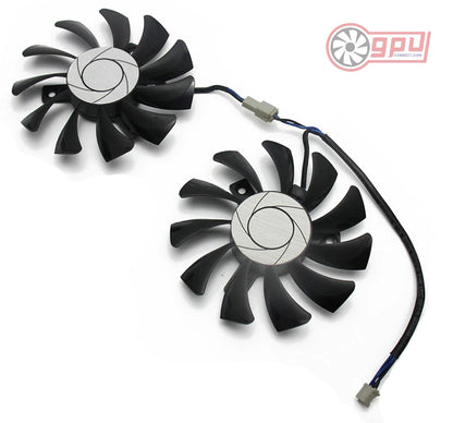 MSI GTX 1050 OC Replacement Graphics Card Cooling Fan Set - GPUCONNECT.COM