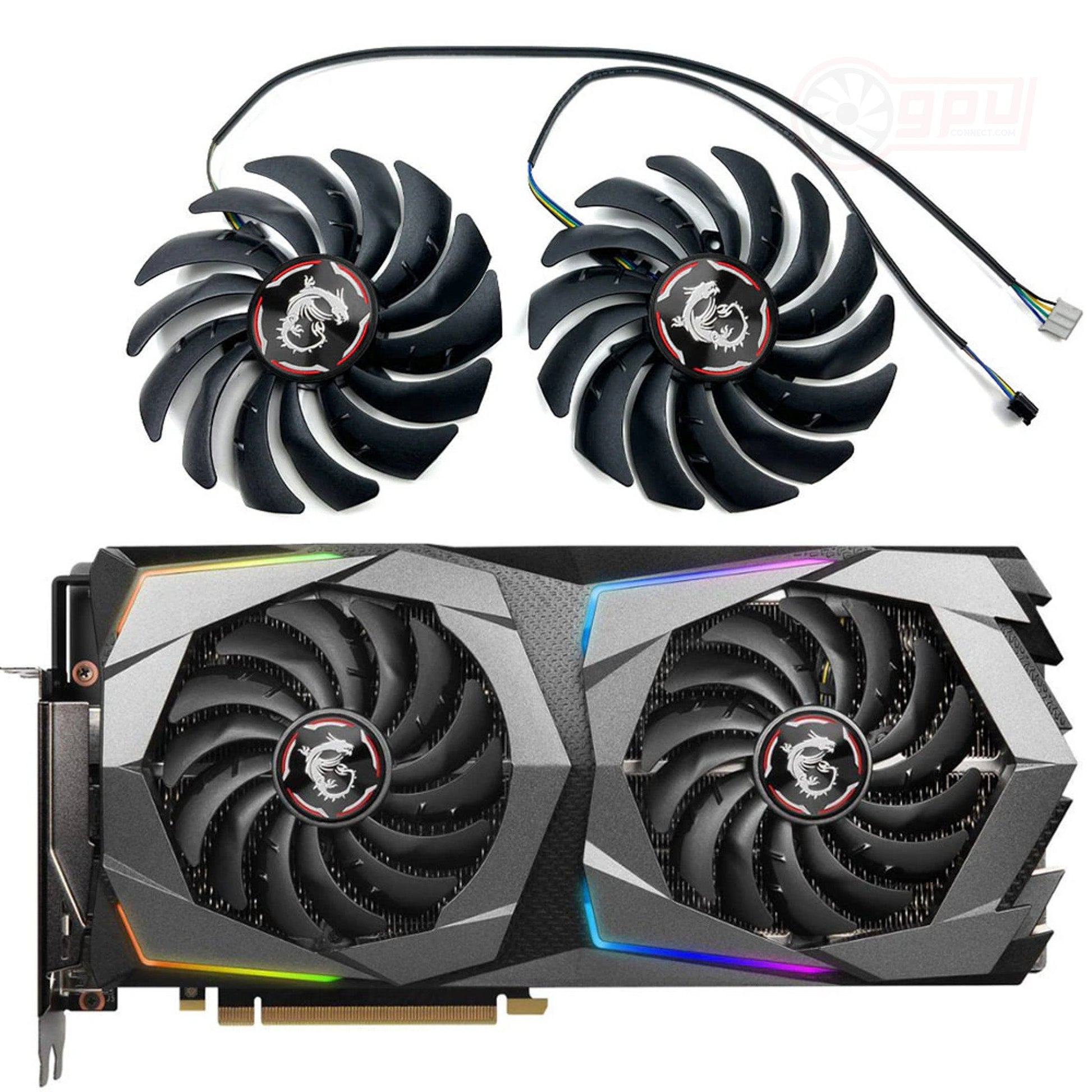overdrive te snack MSI RTX 2070 GAMING Z Replacement Graphics Card Card Cooling Fan –  GPUCONNECT.COM
