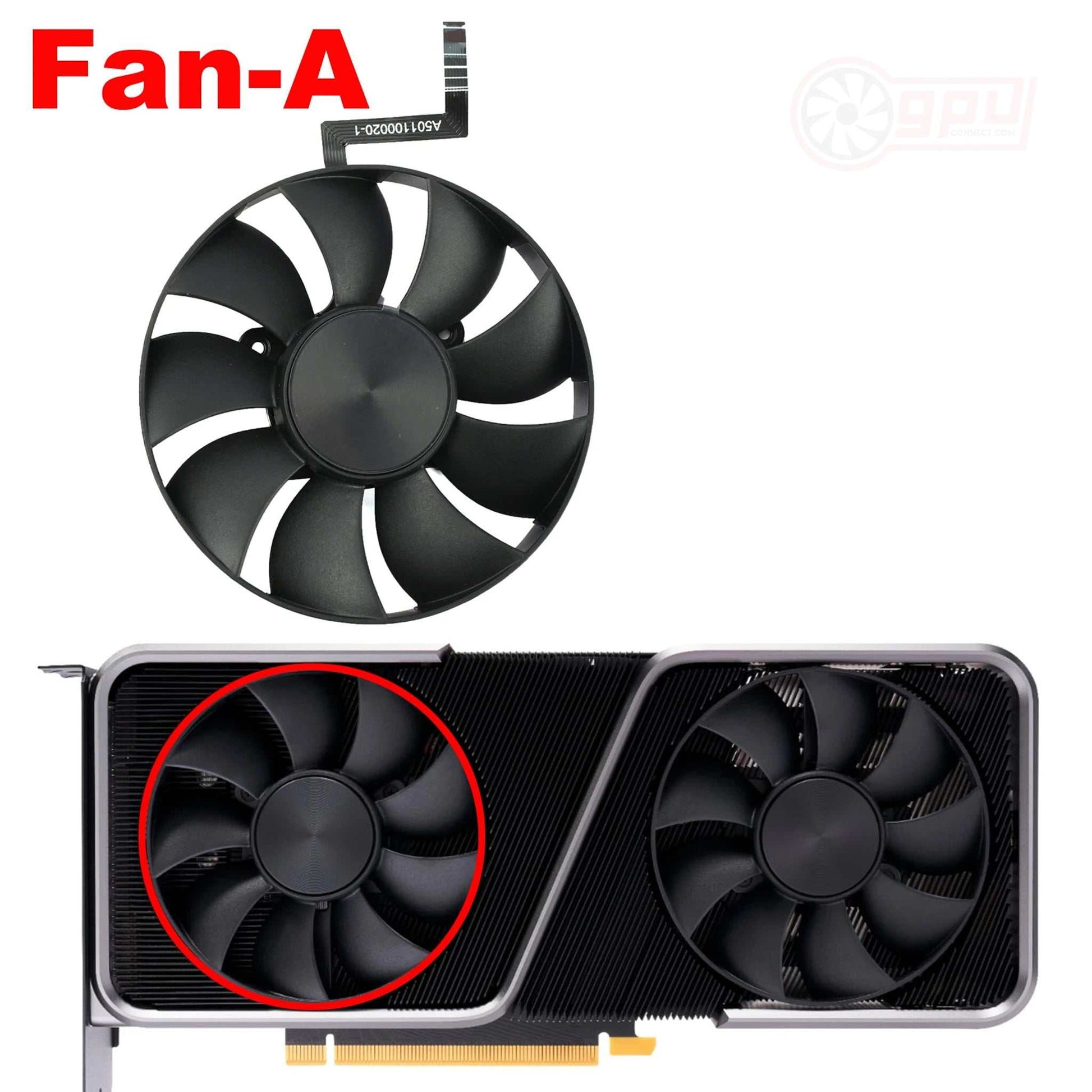 NVIDIA GeForce RTX 3060 Ti 3070 FE Replacement Graphics Card Fan DAPC0815B2UP004 - GPUCONNECT.COM