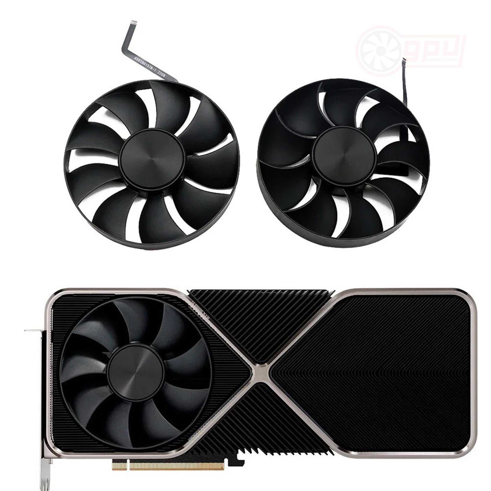 NVIDIA GeForce RTX 3080 3080 Ti Founders Edition FE Replacement Fans - GPUCONNECT.COM