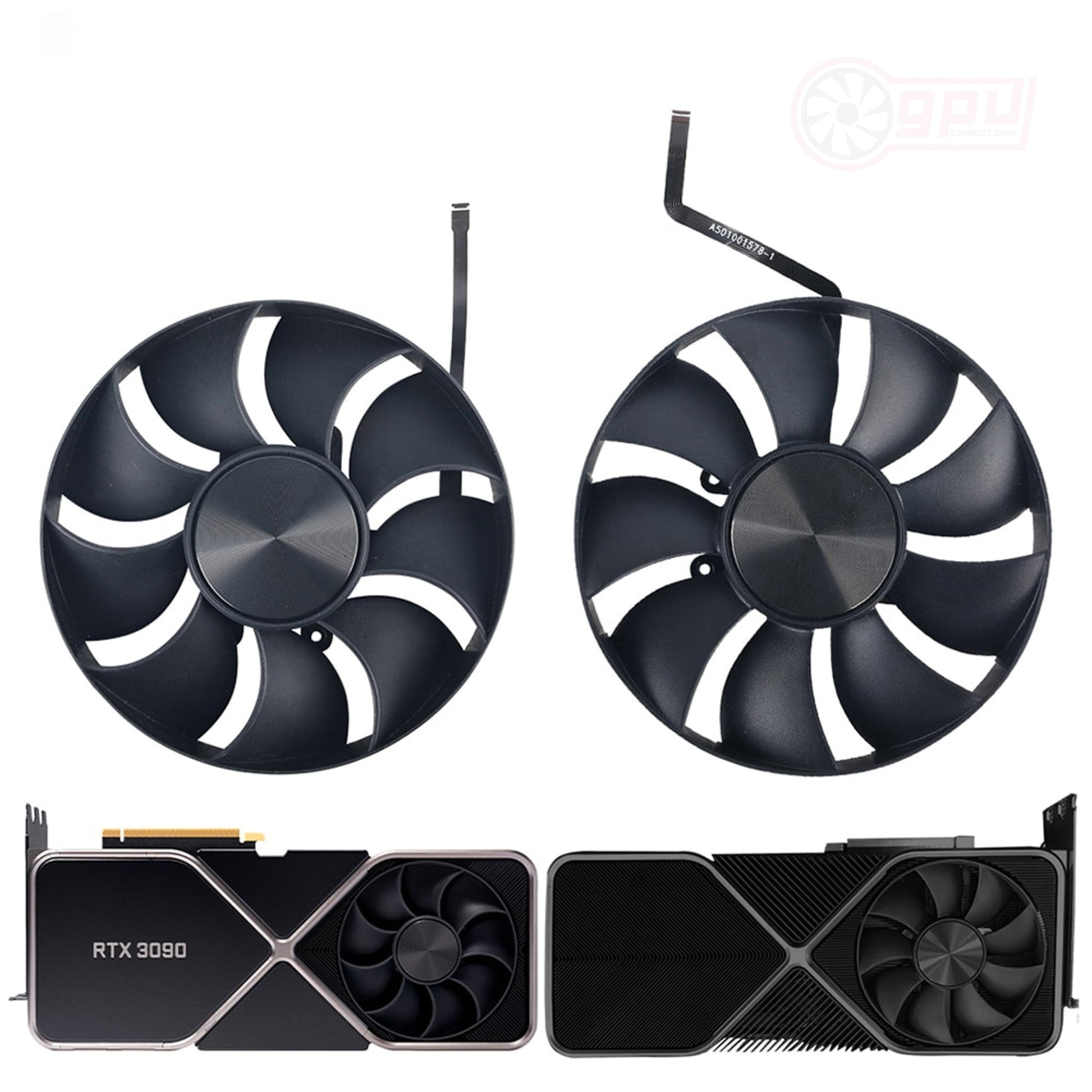 NVIDIA GeForce RTX 3090 3090 Ti Founders Edition FE Replacement Fans - GPUCONNECT.COM