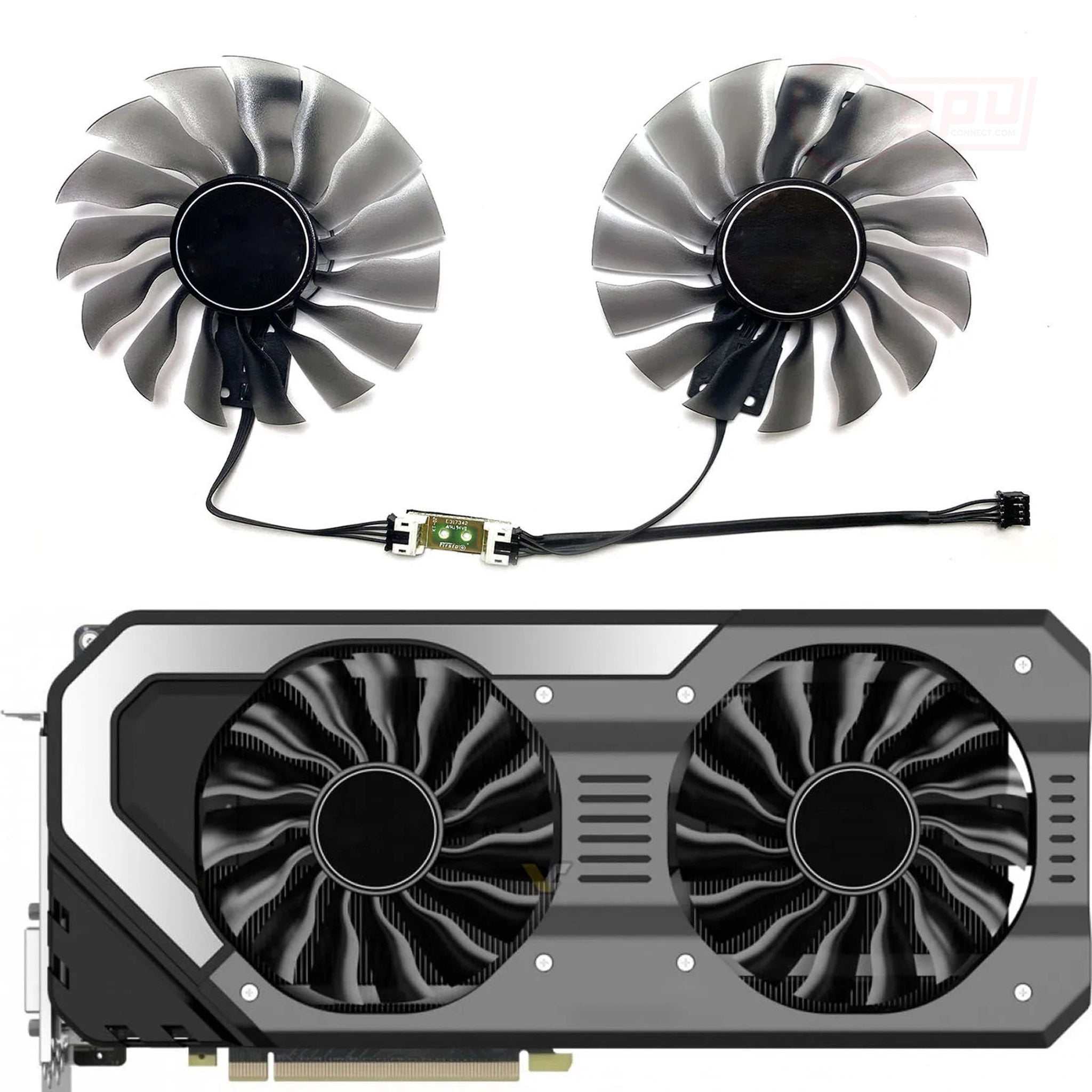 Palit GeForce GTX 1070 Ti 1080 Ti Jetstream GPU Fan Set – GPUCONNECT.COM